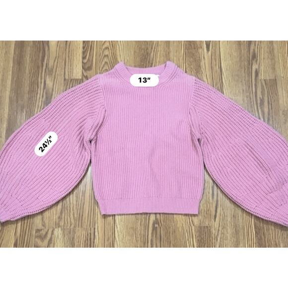 STAUD Pink Aura ribbed wool-blend sweater sz Medium - Picture 7 of 13